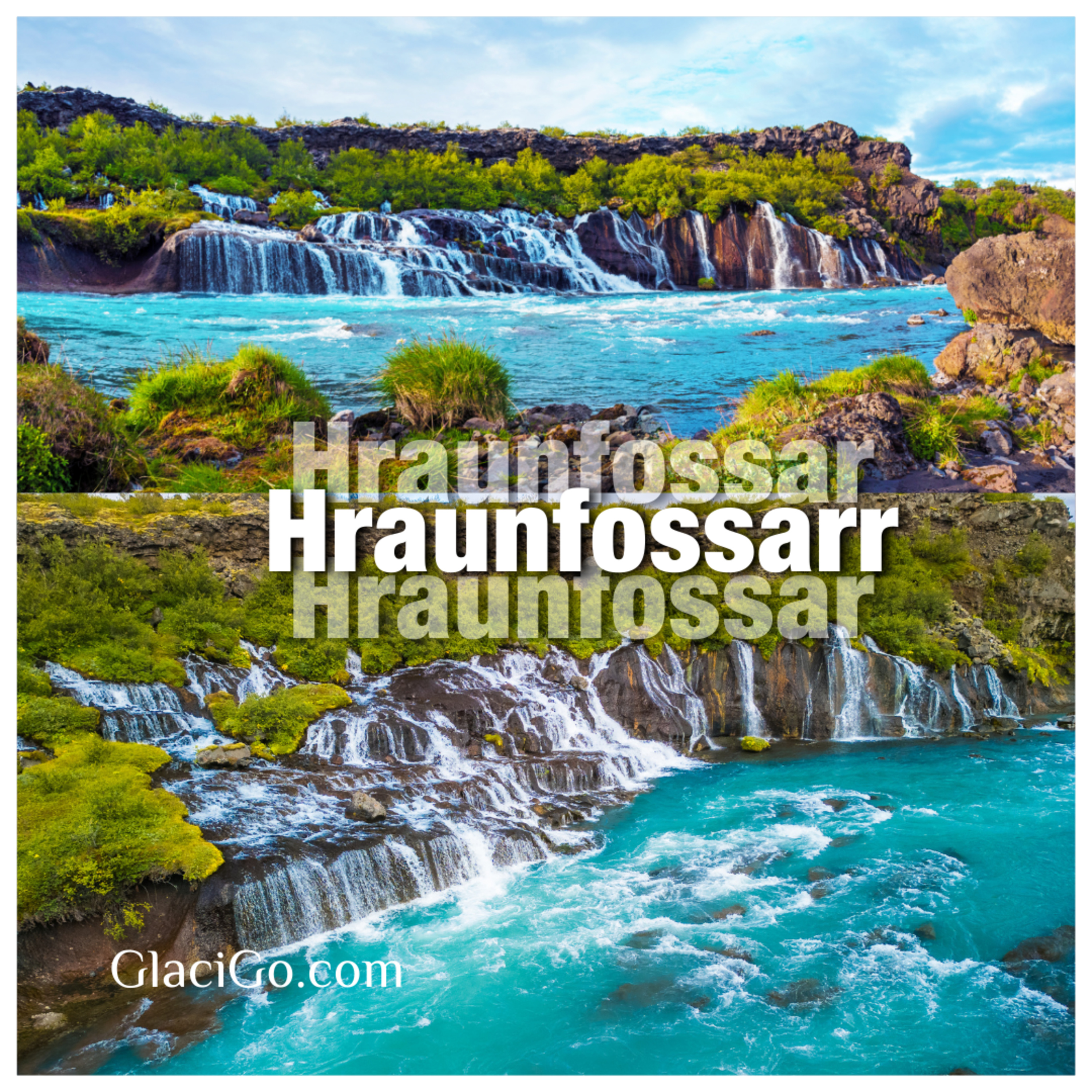Hraunfossar | هراون‌فوسار؛ جایی که آب از دلِ گدازه زاده می‌شود