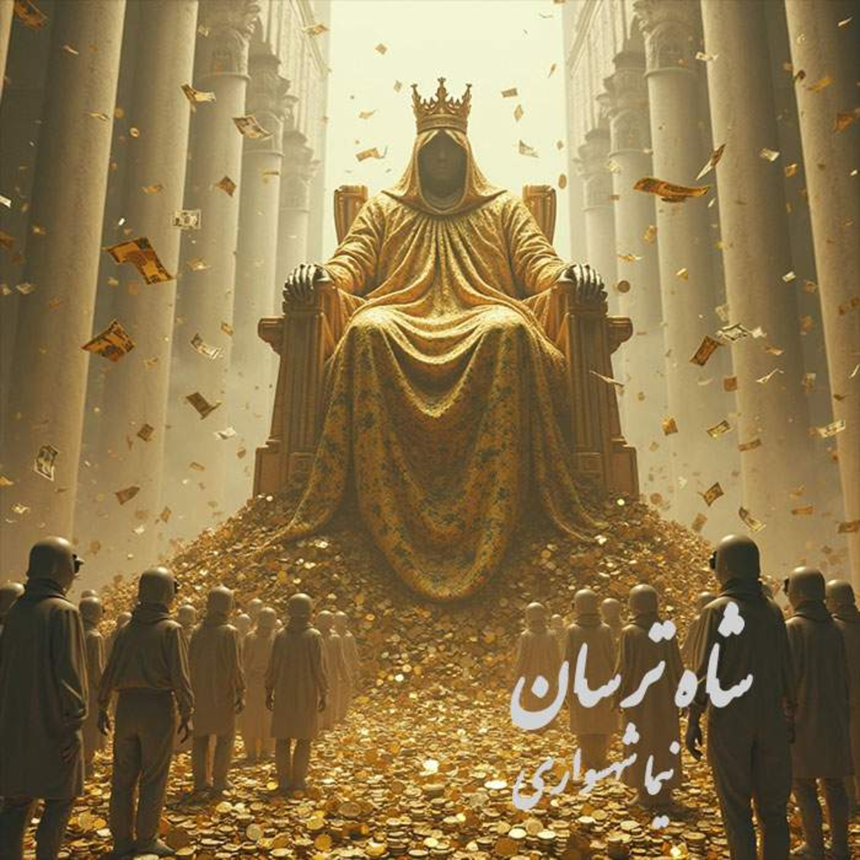 کتاب طغیان | شعر "شاه ترسان": نقد برده‌داری نوین، قدرت پول و شاهی که از حماقت انسان برپاست